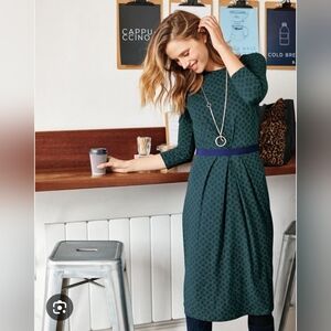 Boden Dress Veronica Clover Print Size 10L